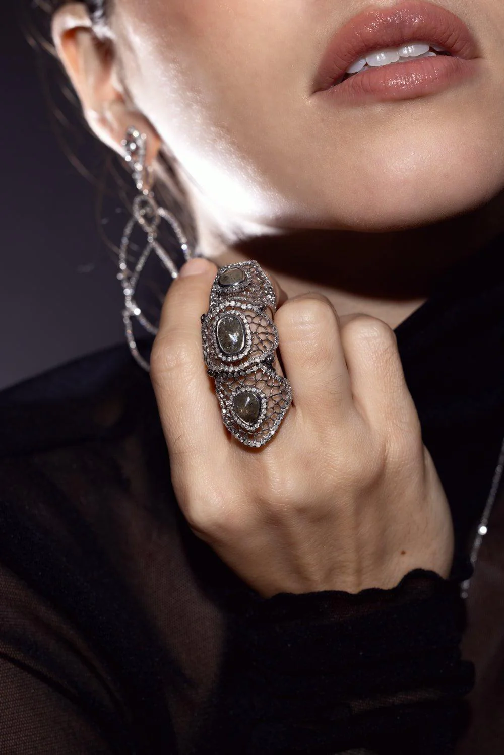 Medium Spiderweb Ring - Image 4