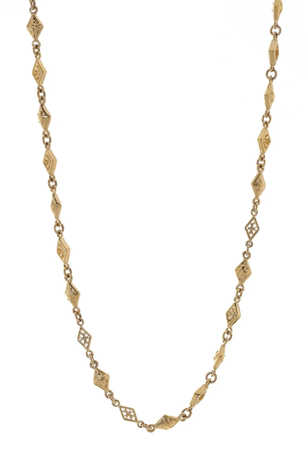 Mix Shaped Cross Link Chain Necklace
