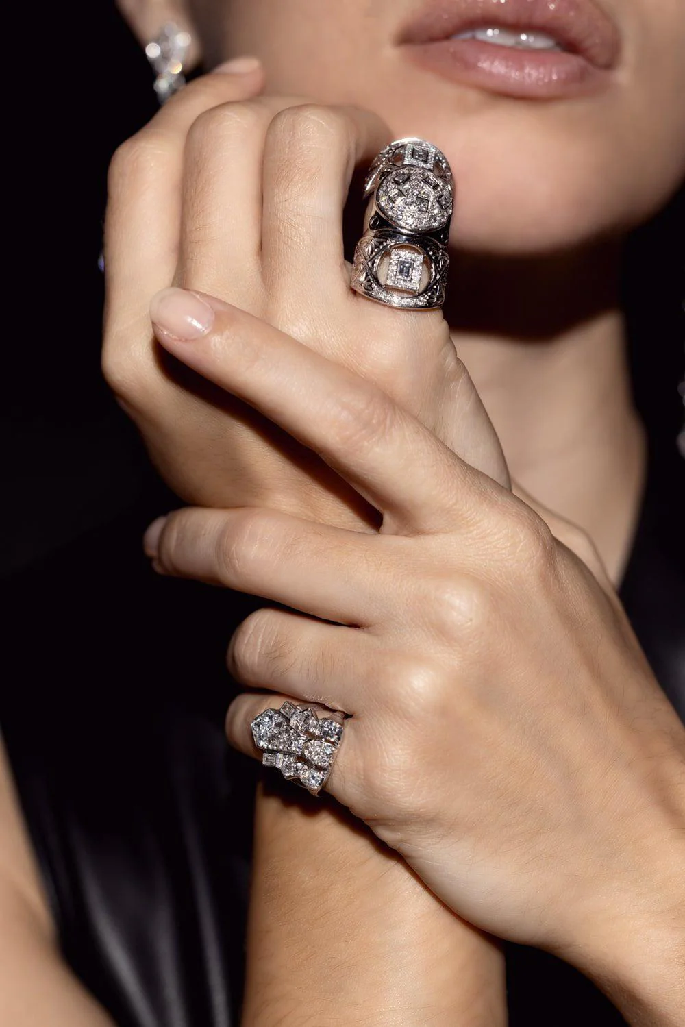 Multi Shape Diamond Bondage Ring - Image 4