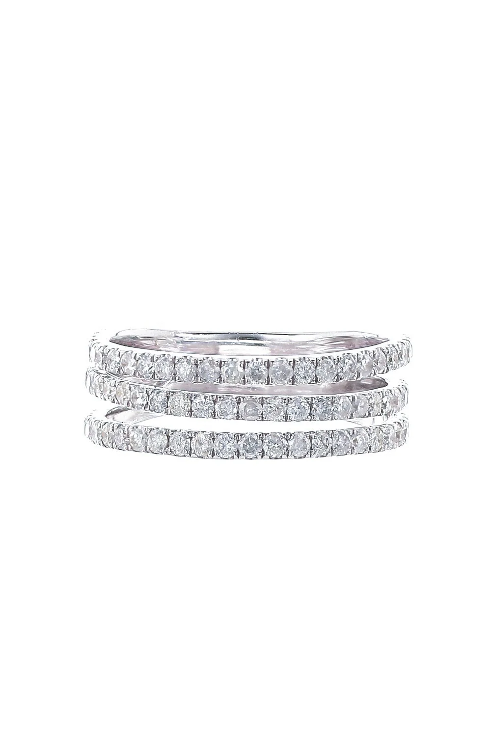 Triple Diamond Band Ring