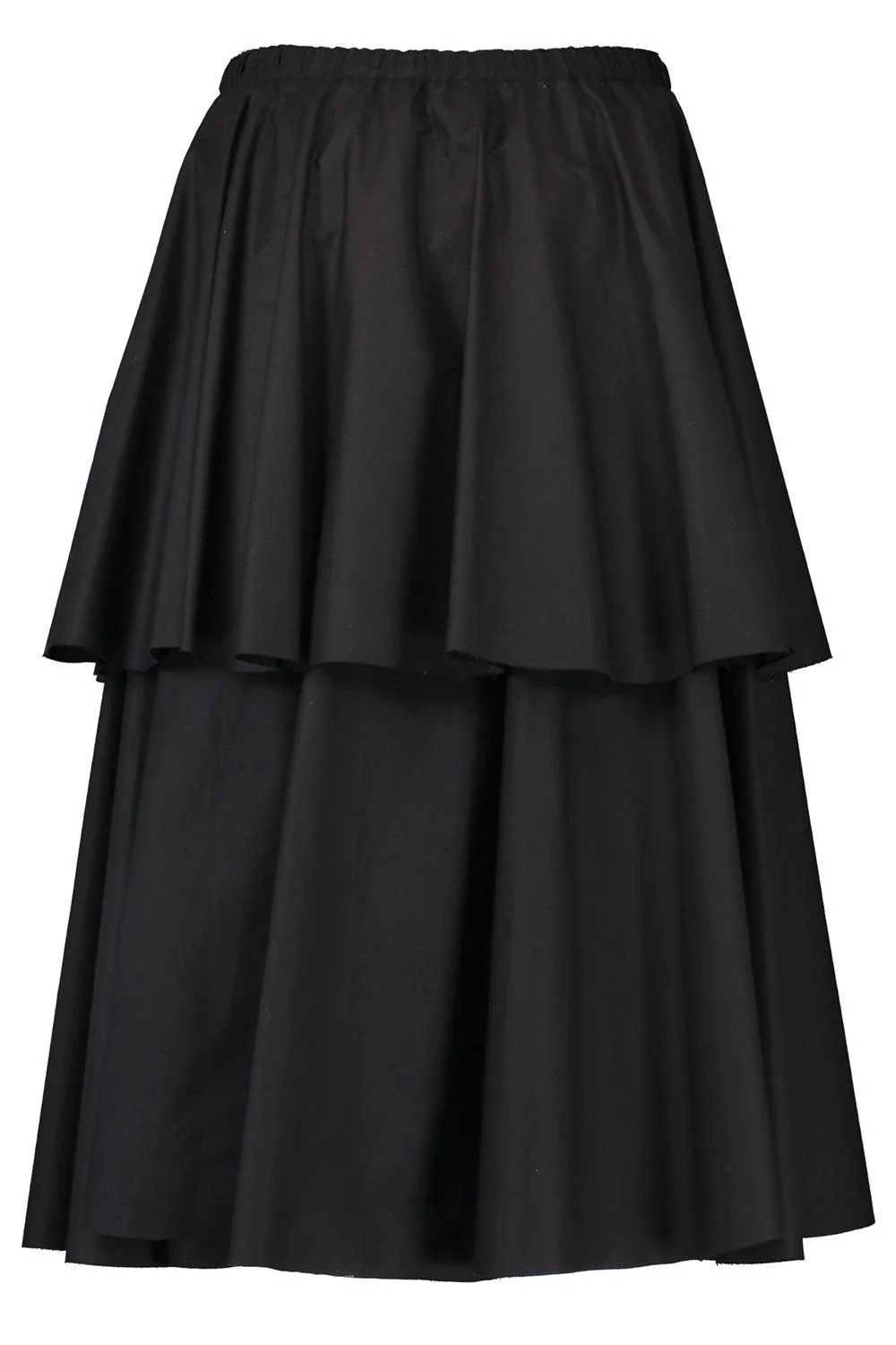 Tier Layered Skirt - Black