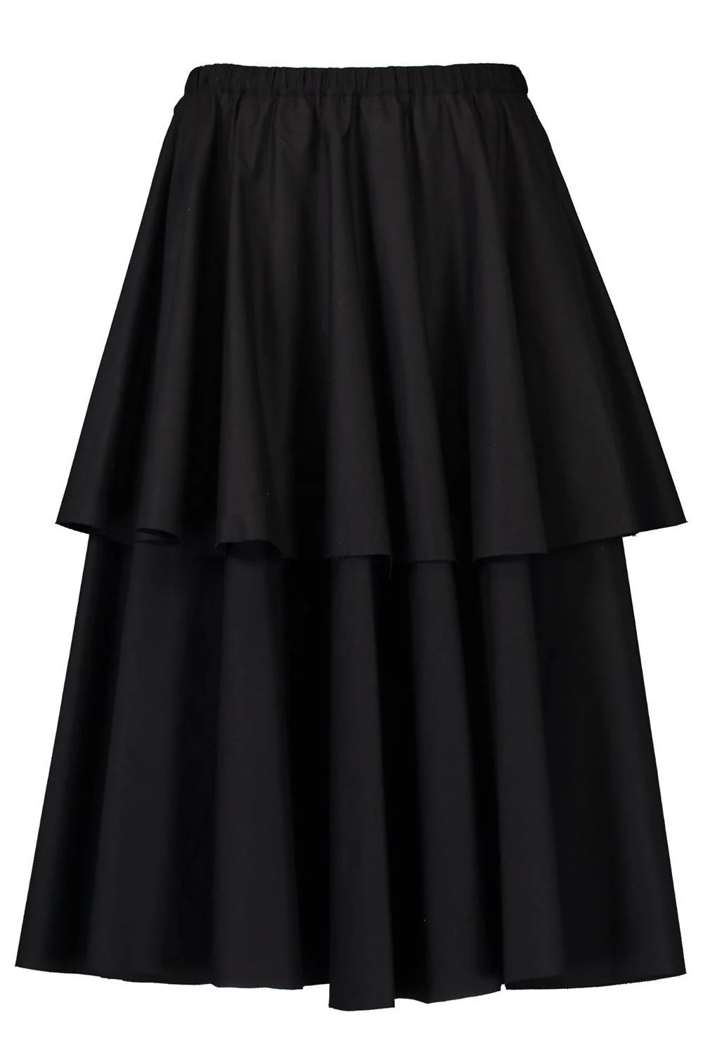Tier Layered Skirt - Black - Image 3