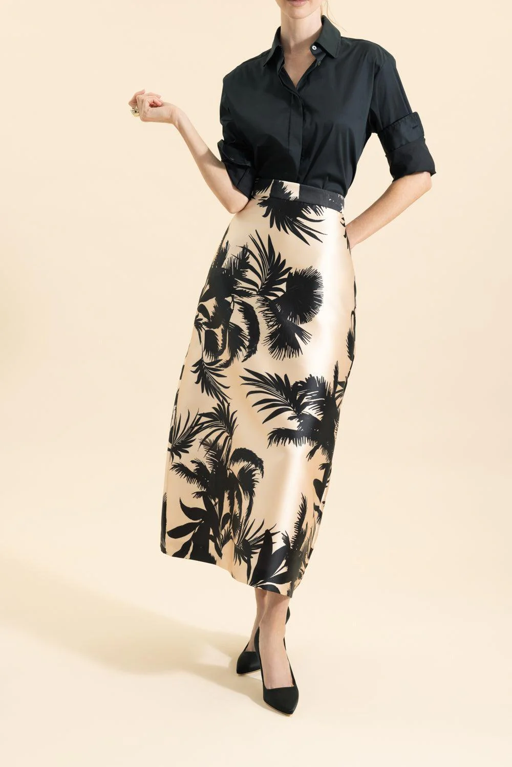 Long Sleeve Front Button Shirt - Image 2