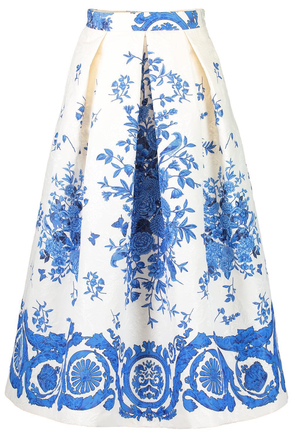 Luna Midi Skirt - White