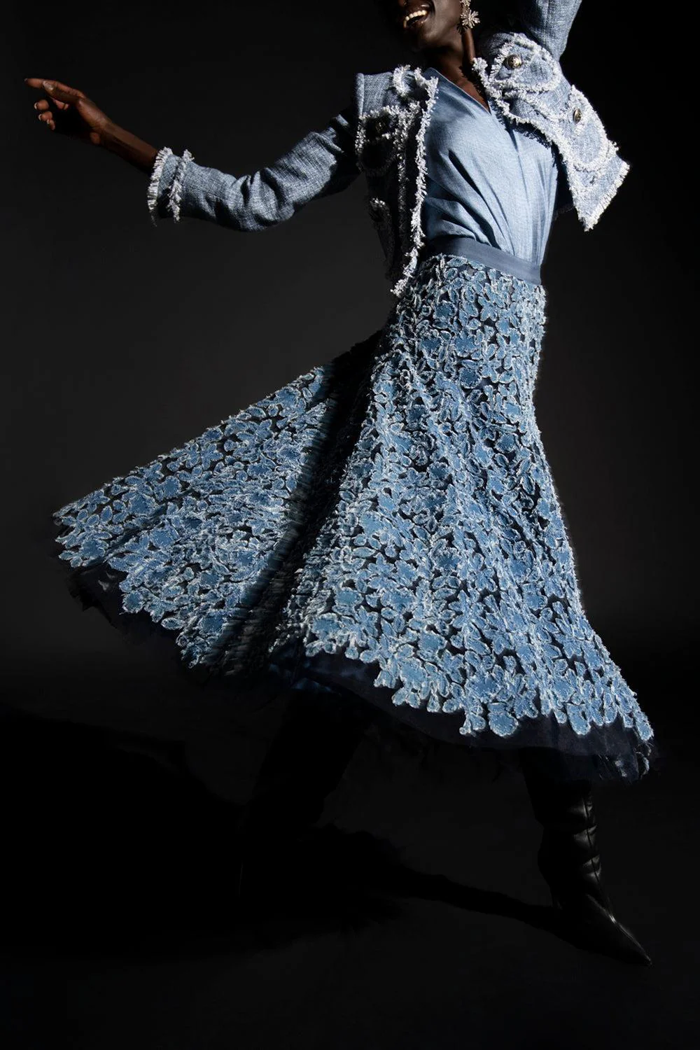 Embroidered Midi Skirt - Image 2