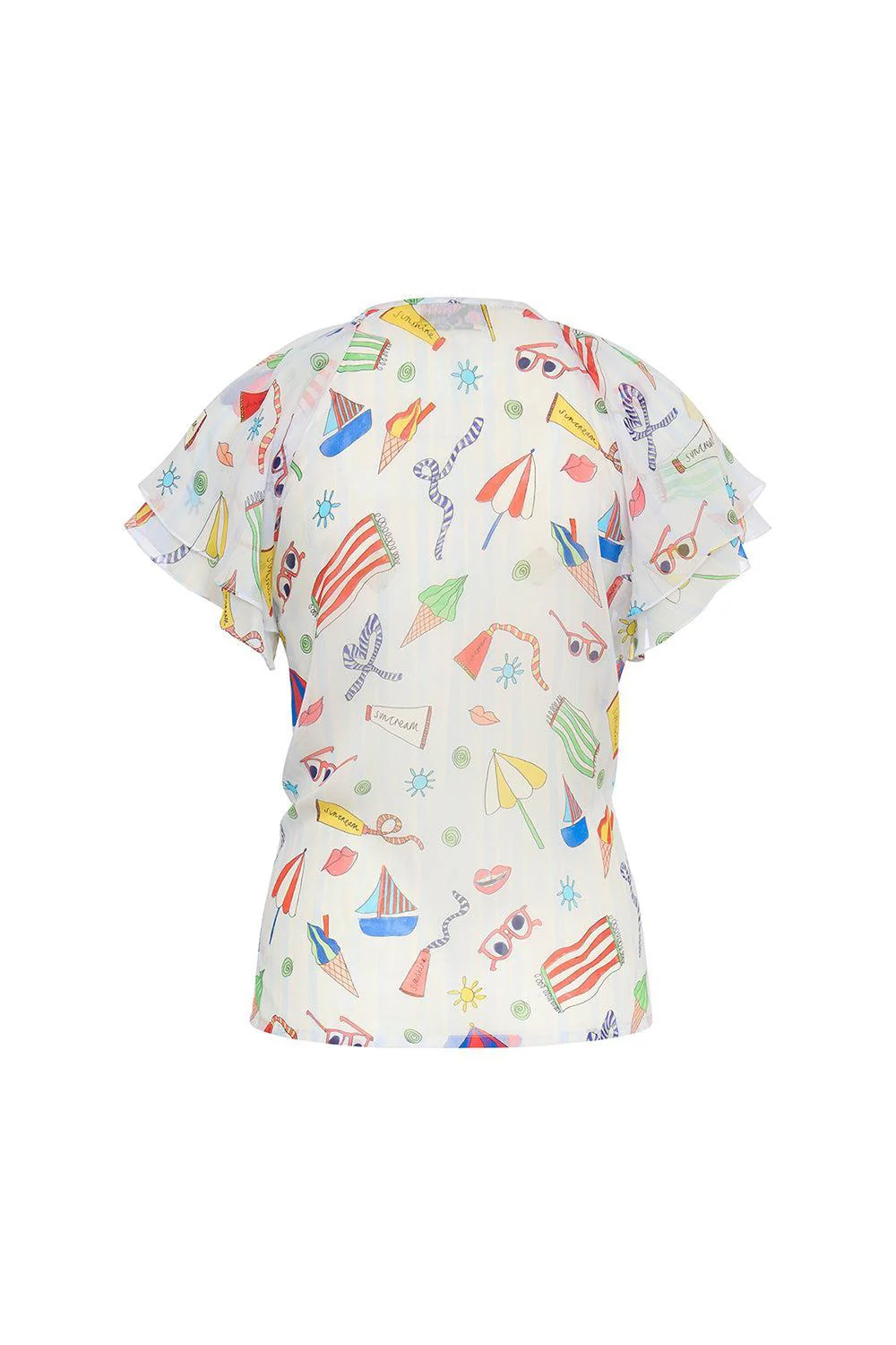 Flutter Sleeve Blouse - Image 3