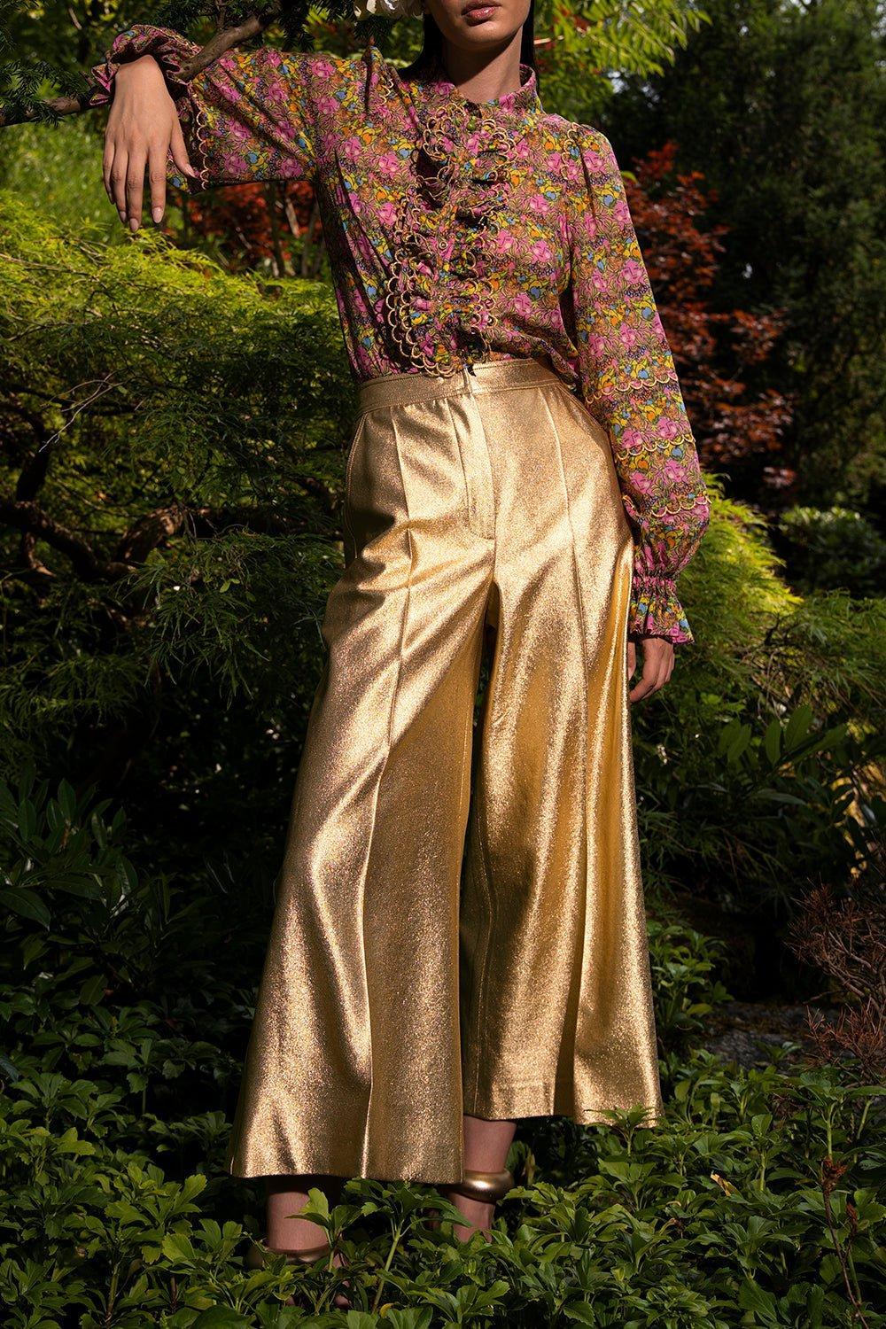 Metallic Wide Leg Pant - Image 2