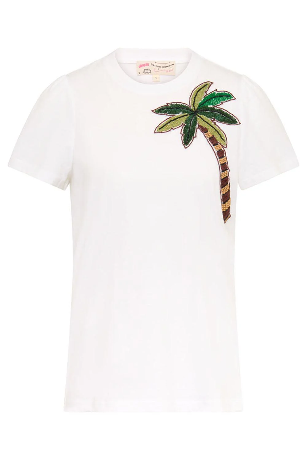 Palm Tree Embroidered T-Shirt