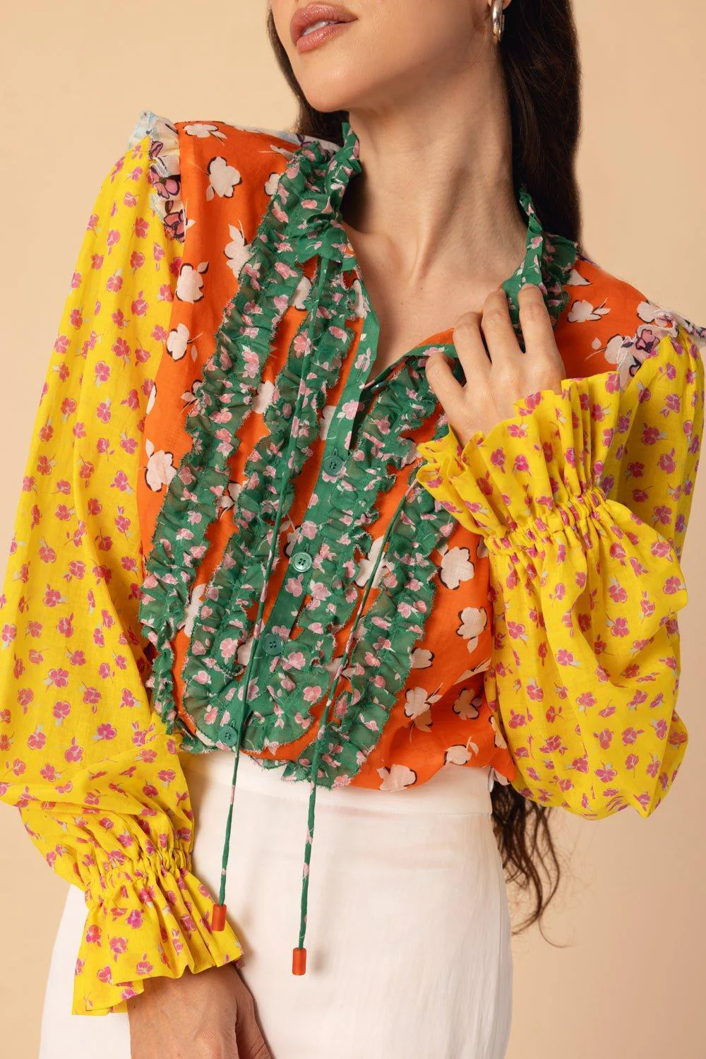 Patchwork Blouse - Image 2