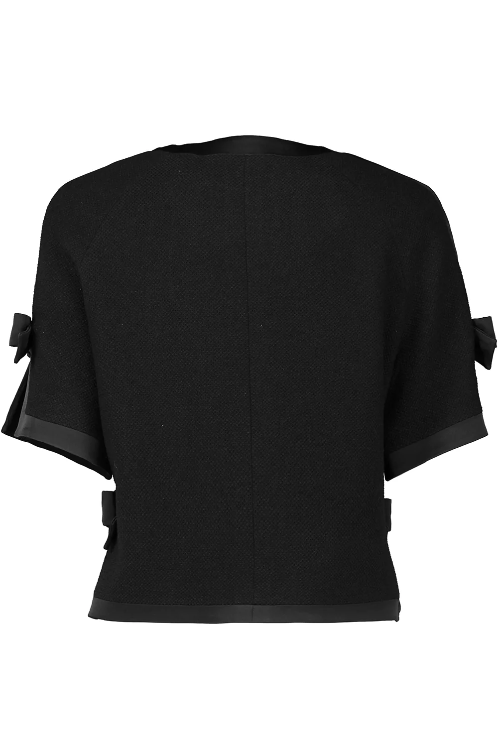 Short Sleeve Bow Satin Details - Image 5
