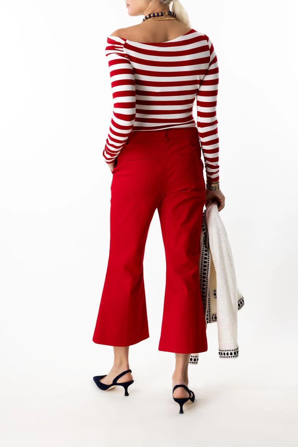 Stripe Tee - Red White - Image 3