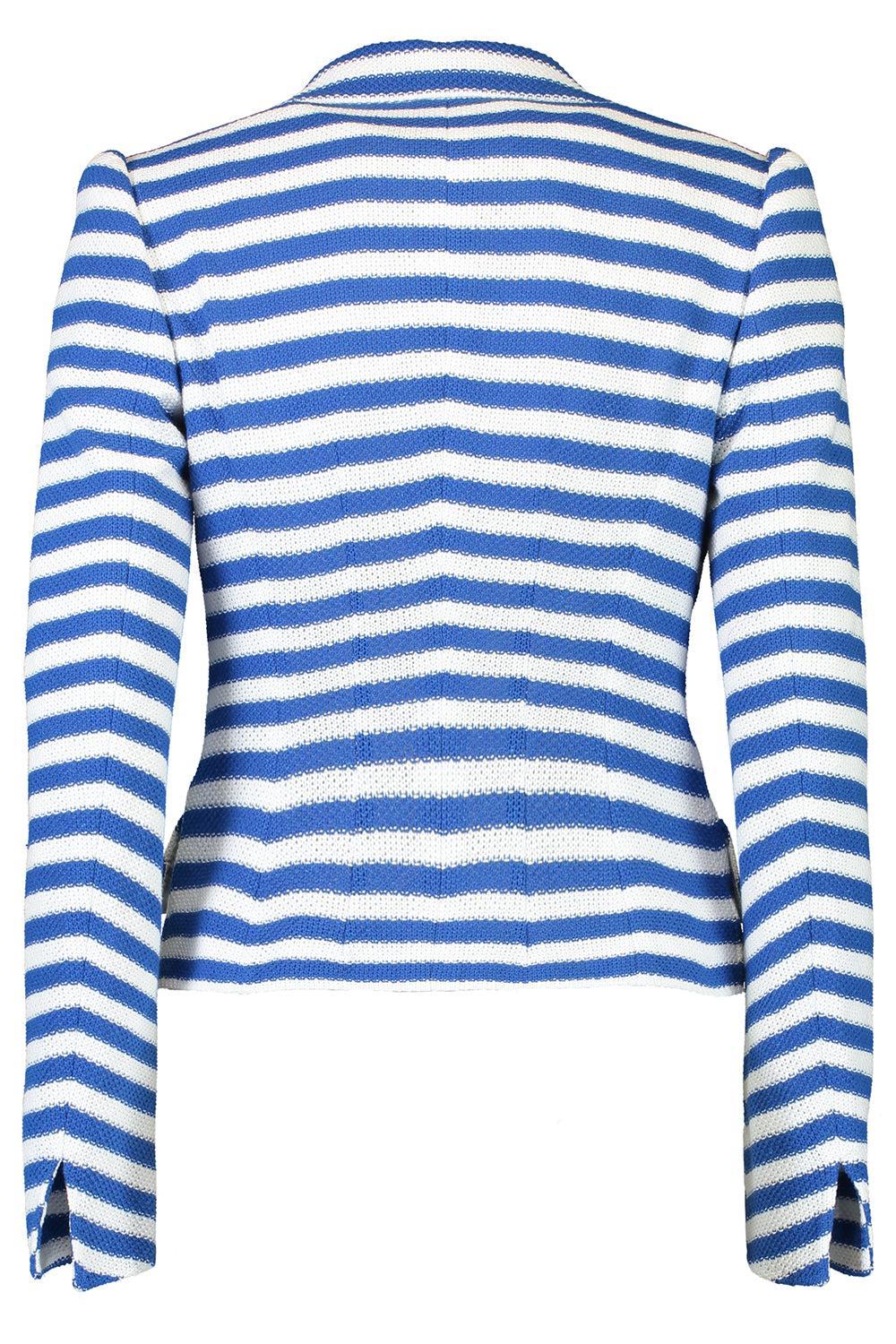 Striped One Button Jacket - Image 3