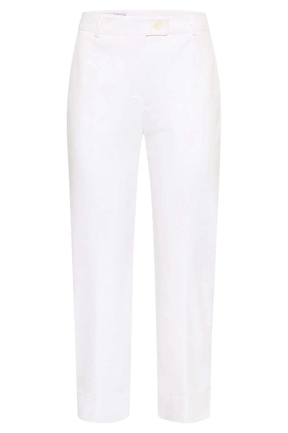 Tab Front Slim Ankle Pant