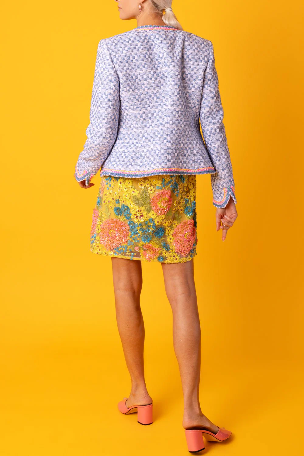 Tweed Buttoned Jacket - Image 4
