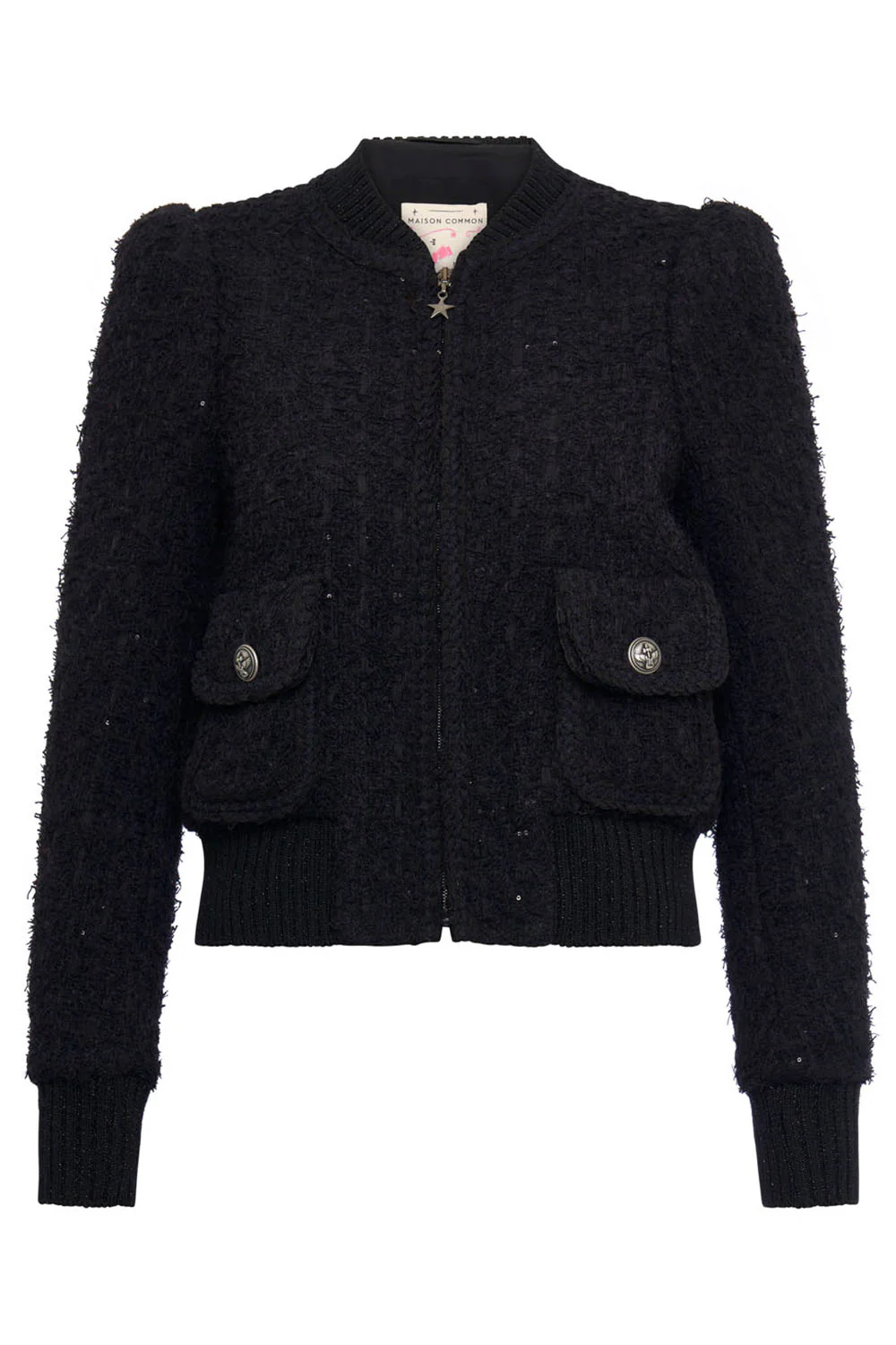 Zip Front Bomber Jacket