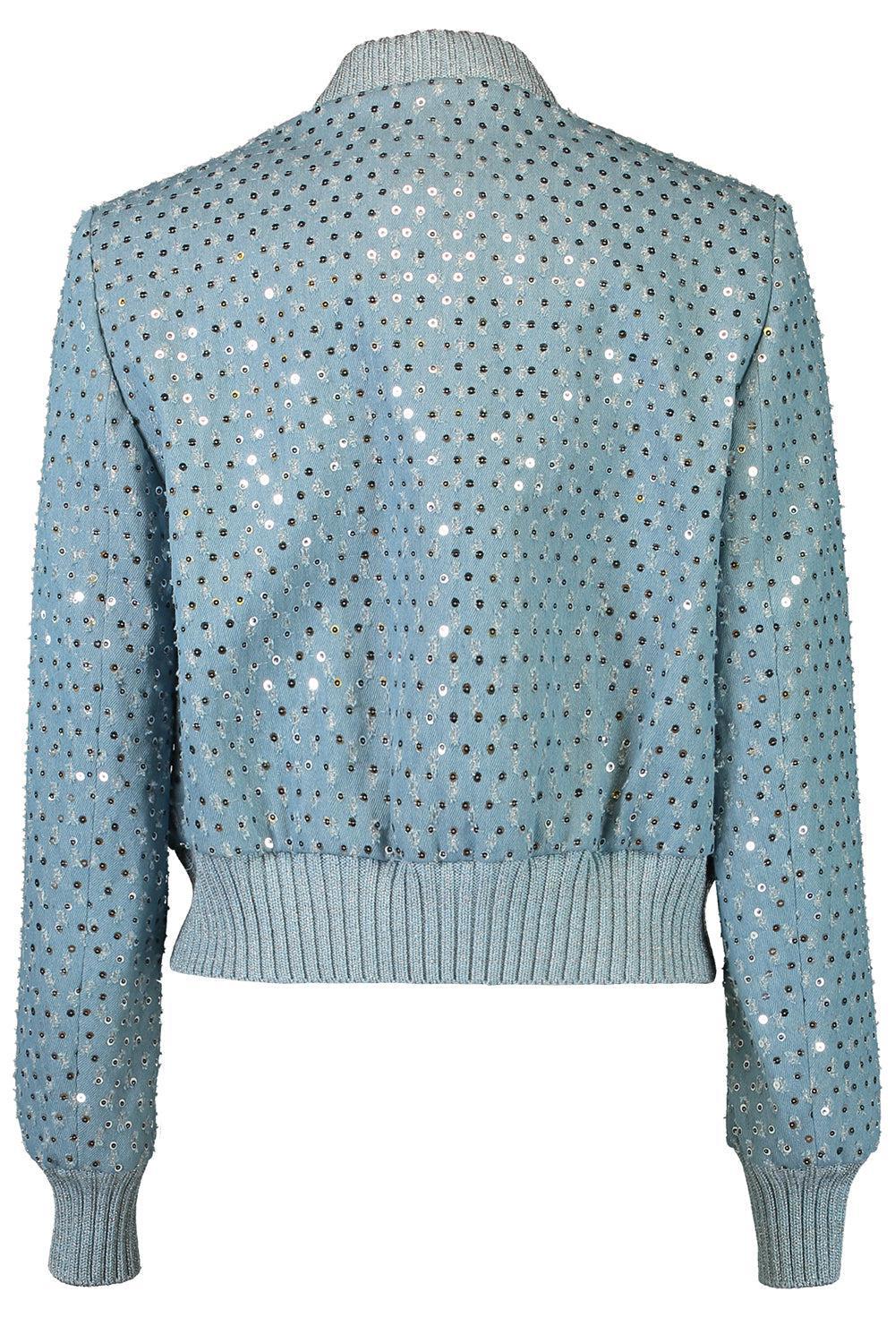 Zip Front Paillette Jacket - Image 3