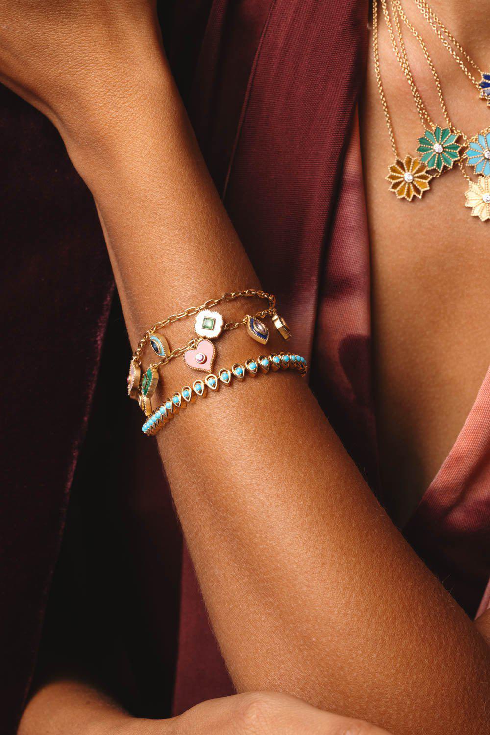 MANDALA PETAL TENNIS BRACELET - Image 3
