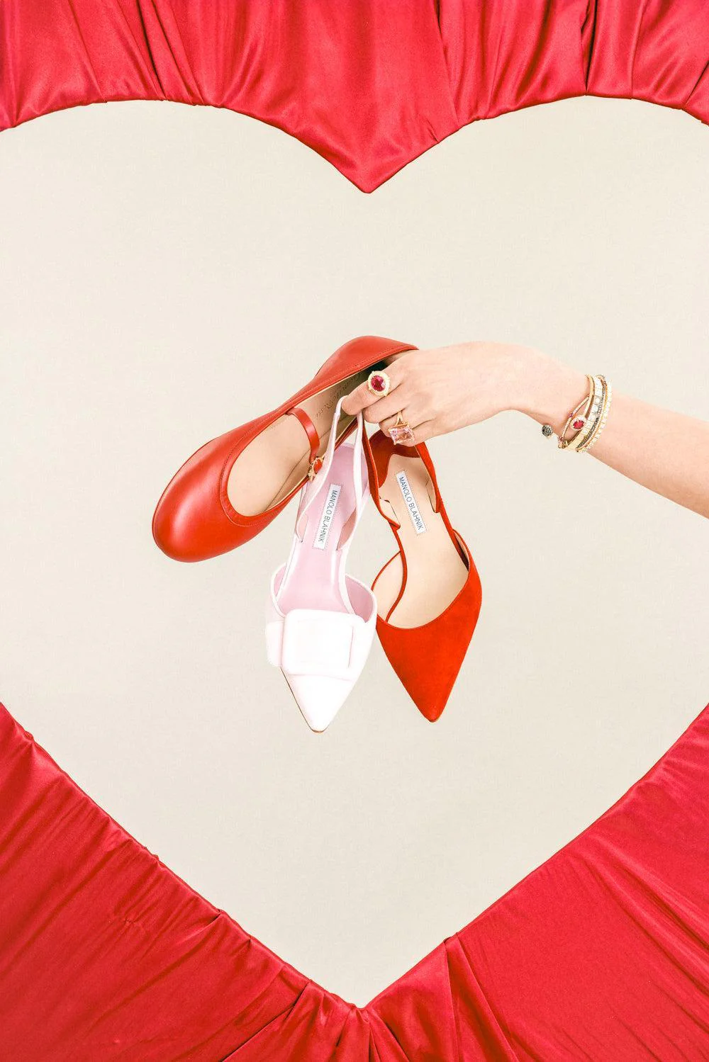 Carolyne Pump 50 - Bright Red - Image 2