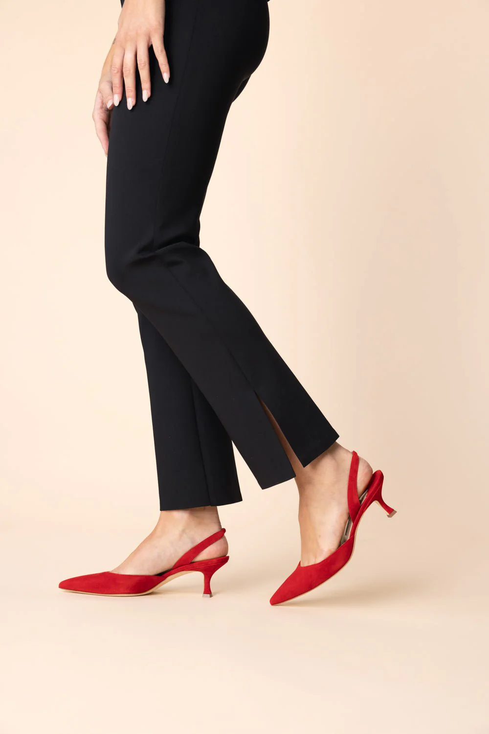 Carolyne Pump 50 - Bright Red - Image 3