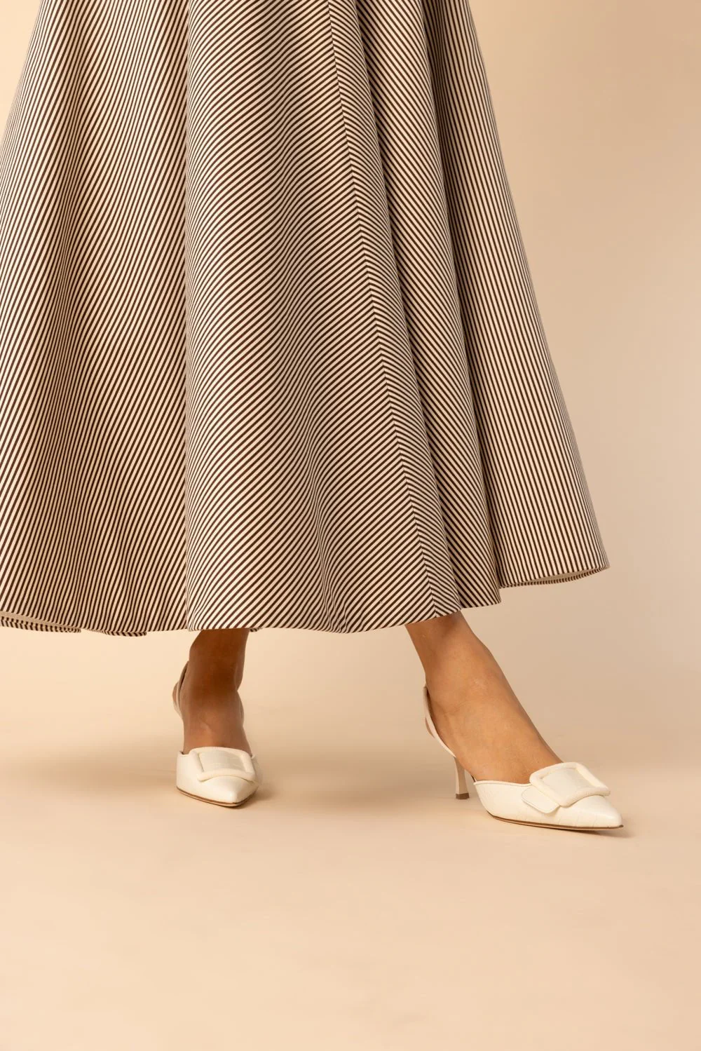 Maysli Slingback Pump - Light Cream Croc - Image 2