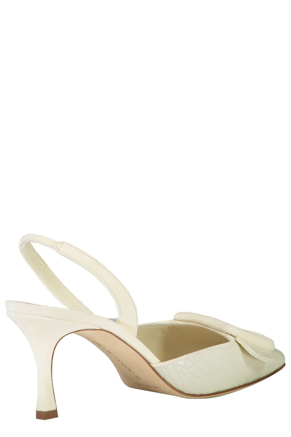 Maysli Slingback Pump - Light Cream Croc - Image 5