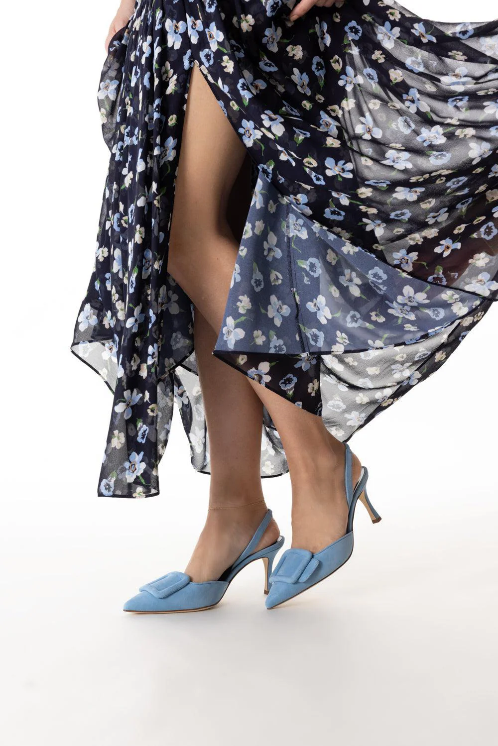 Maysli Slingback Pump - Medium Blue - Image 3