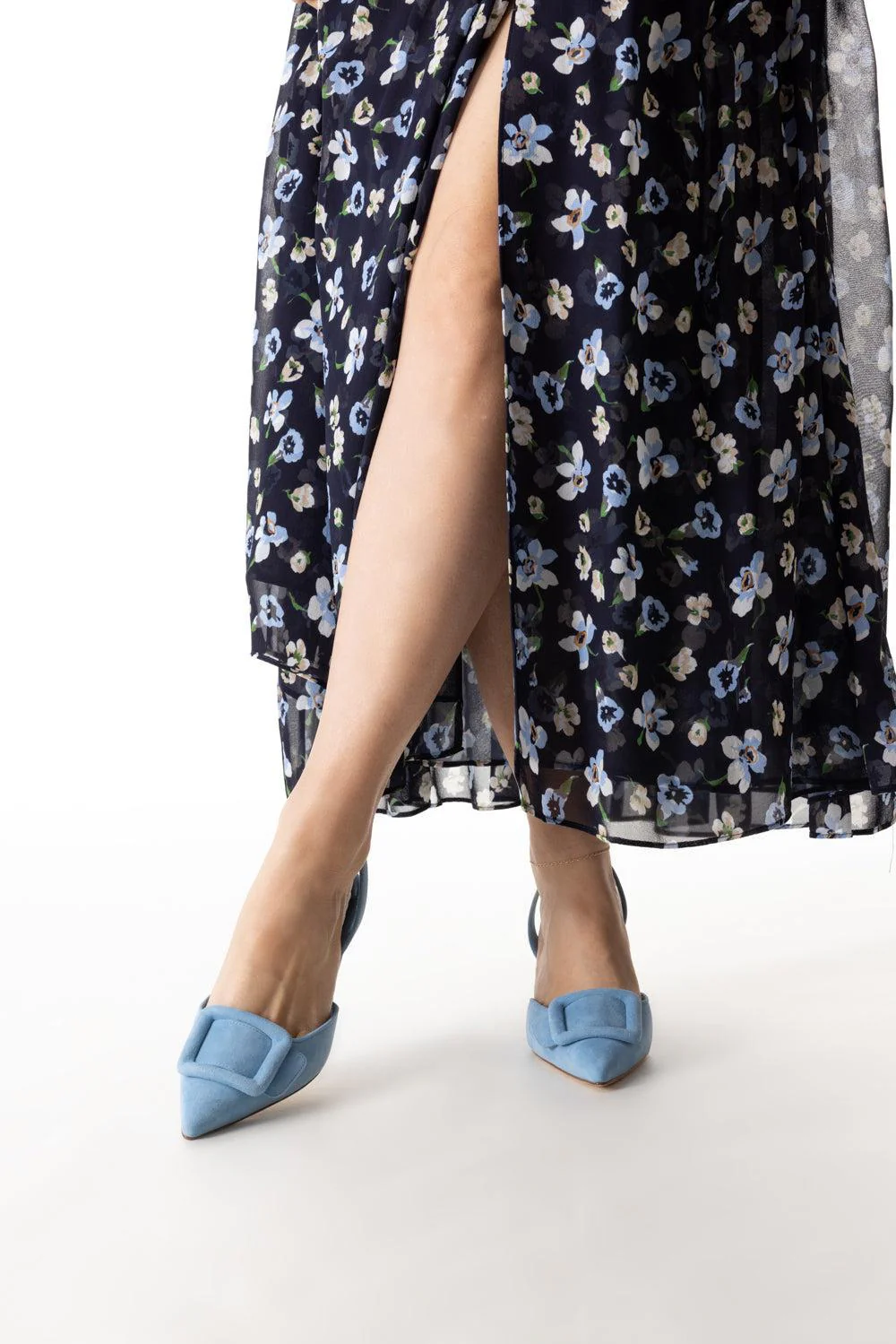 Maysli Slingback Pump - Medium Blue - Image 4