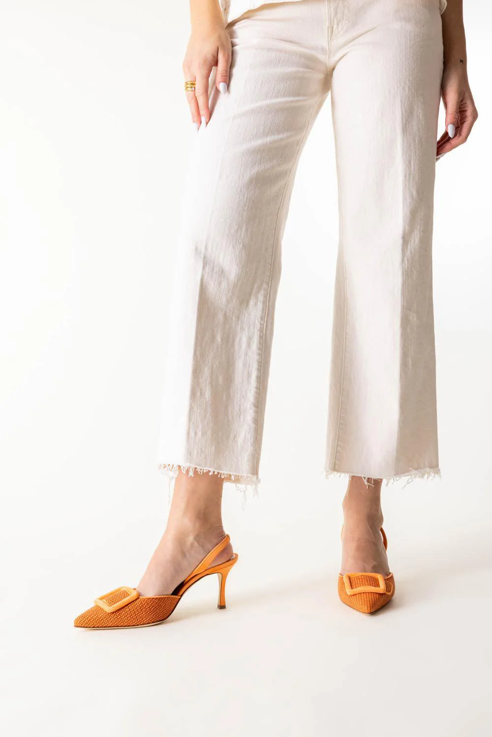 Mayslibi Slingback Pumps - Boramora Raffia - Image 3