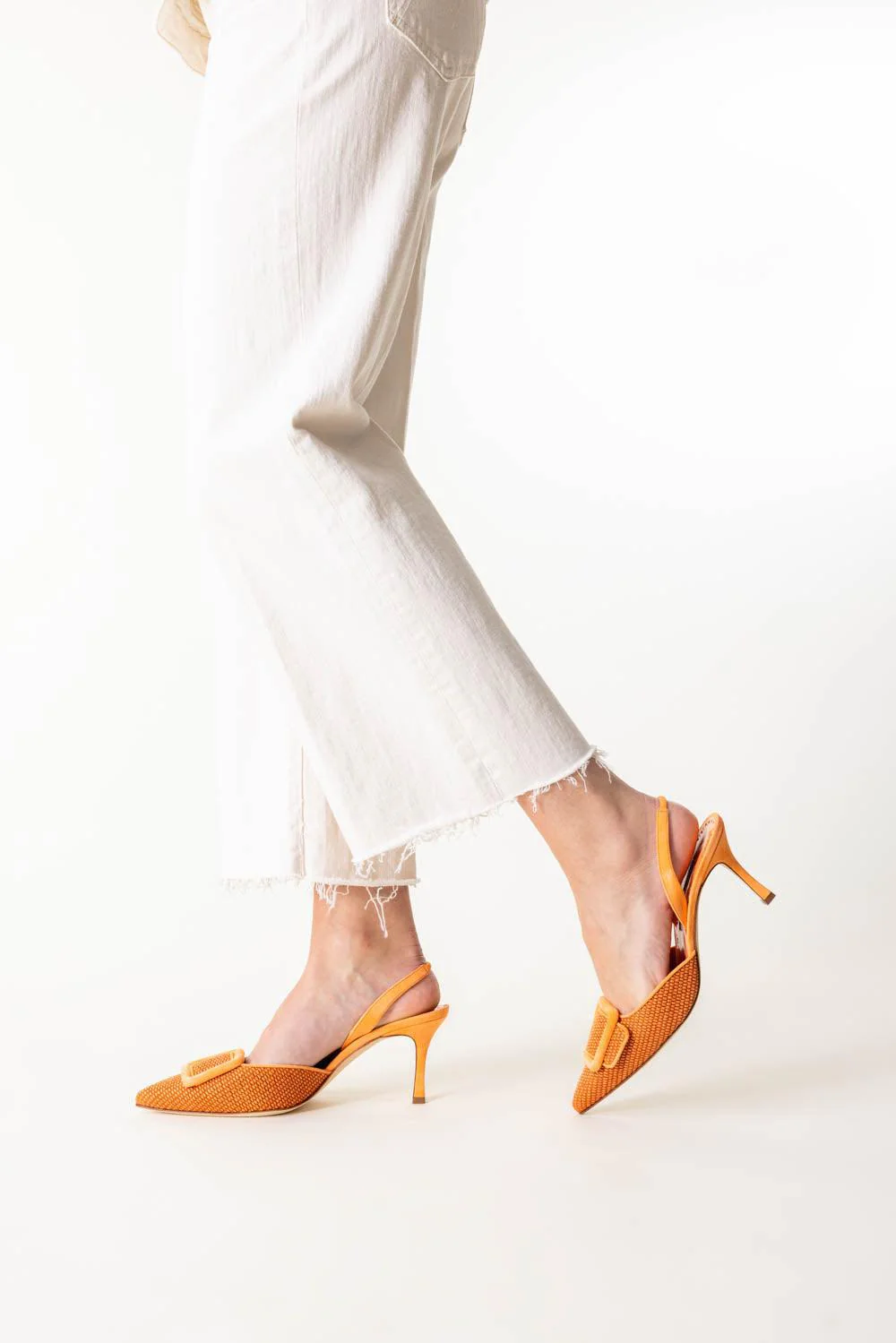 Mayslibi Slingback Pumps - Boramora Raffia - Image 4