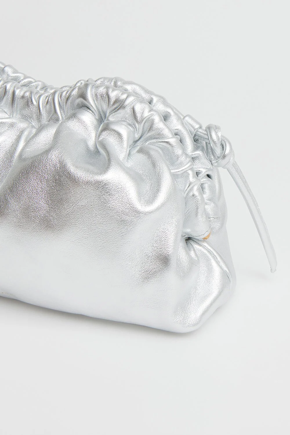 Mini Cloud Clutch - Silver - Image 7