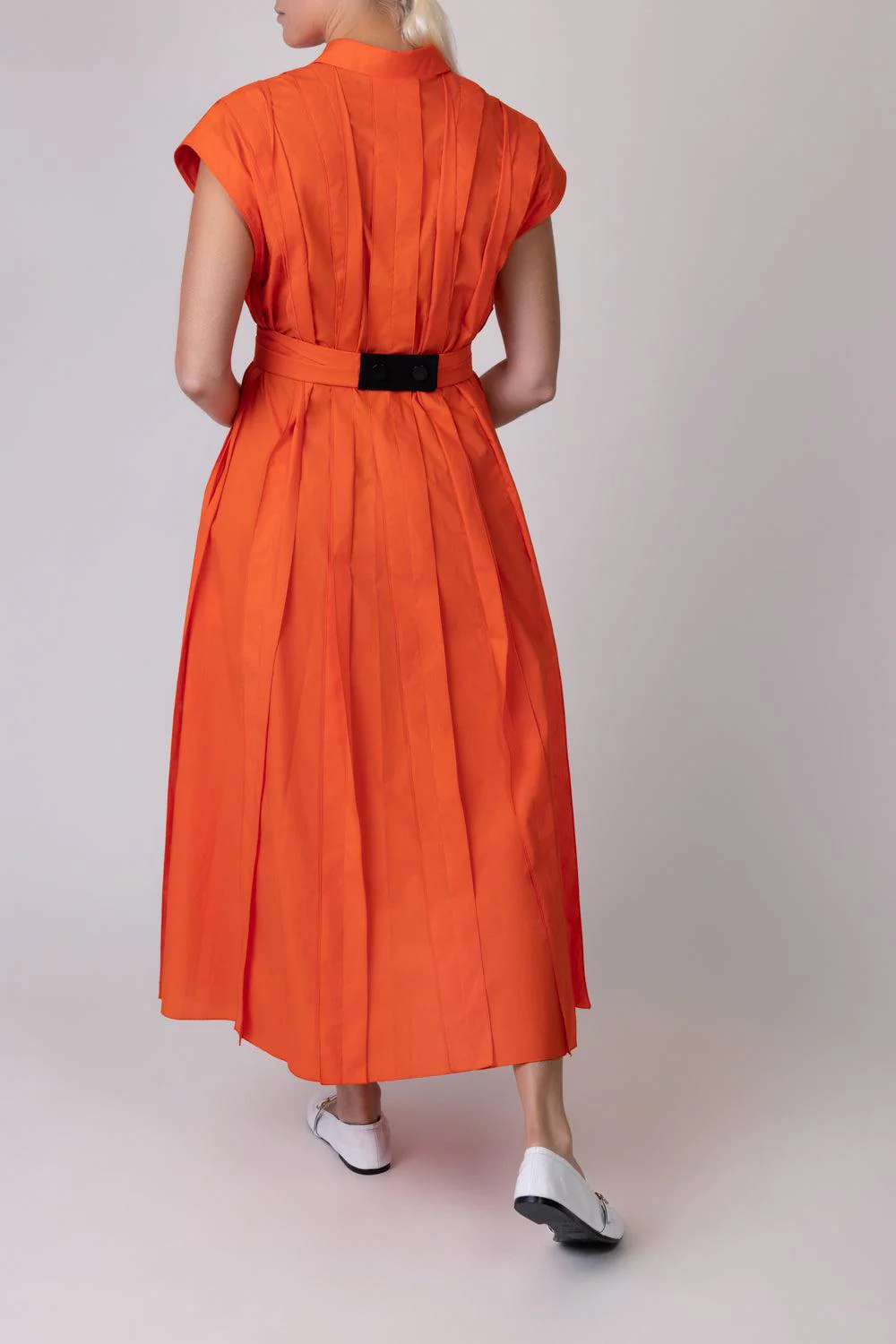 Button Front Collar Midi Dress - Image 4