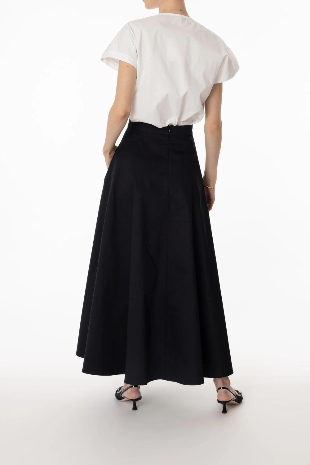 Embroidered Half Flared Skirt - Image 4