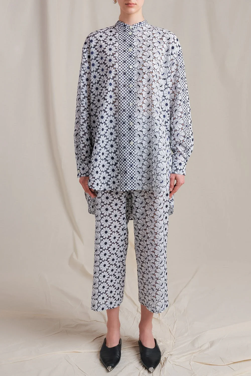 Long Sleeve Tie Back Blouse - Image 2