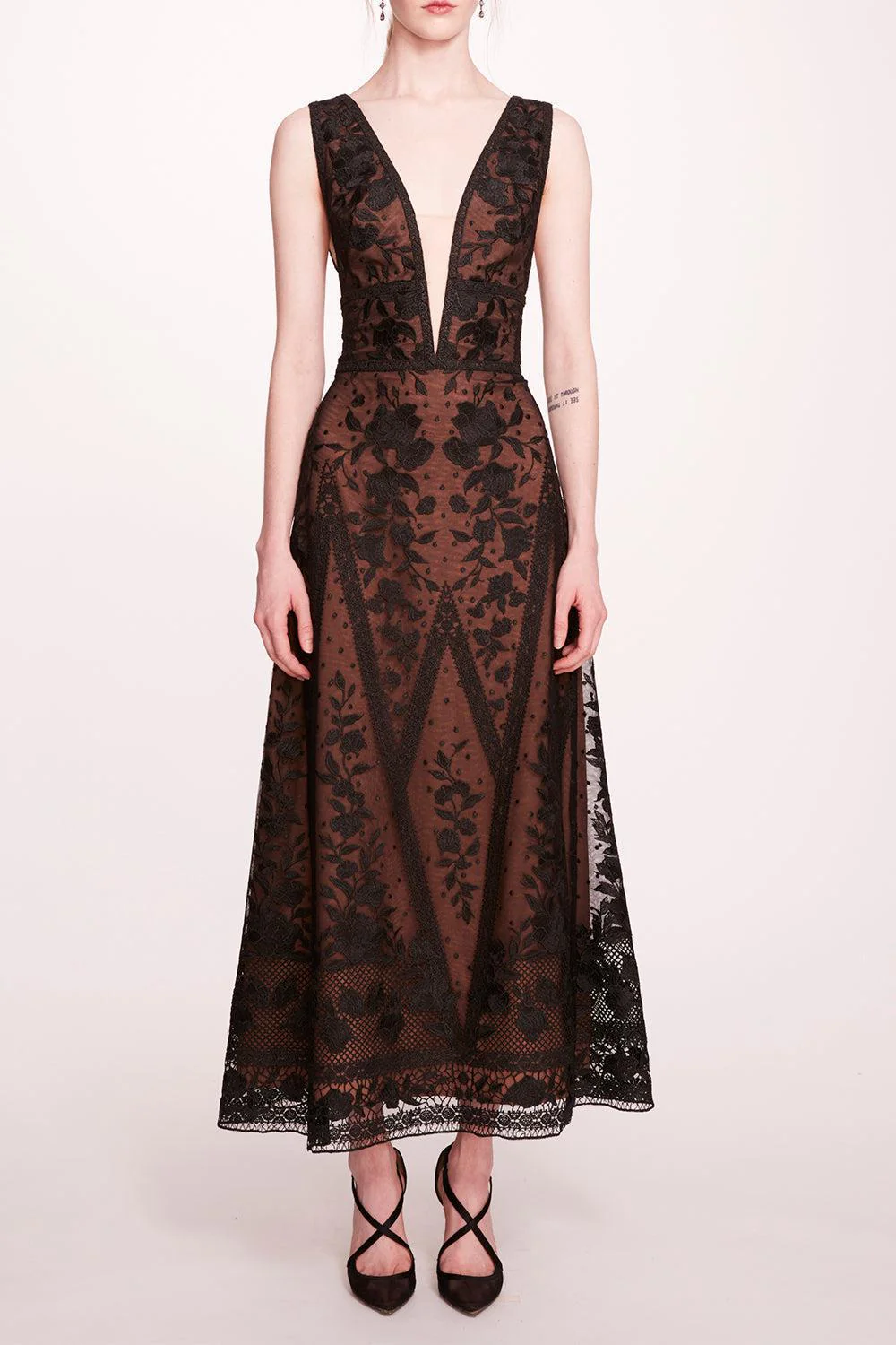 Spear Garden Midi Dress