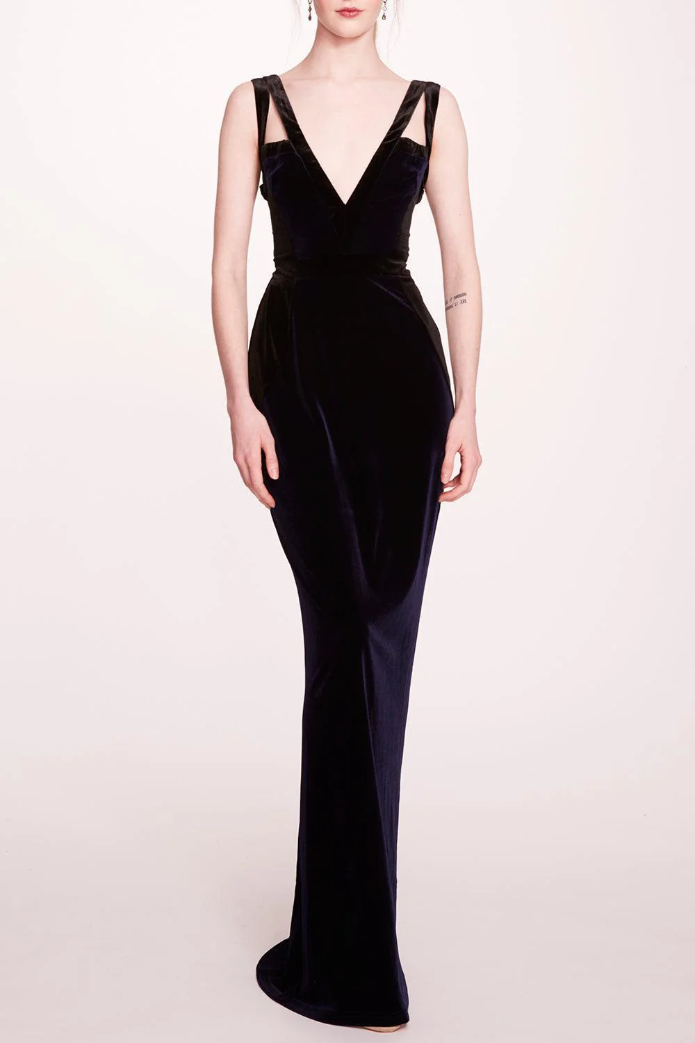 V-Neck Evening Dress