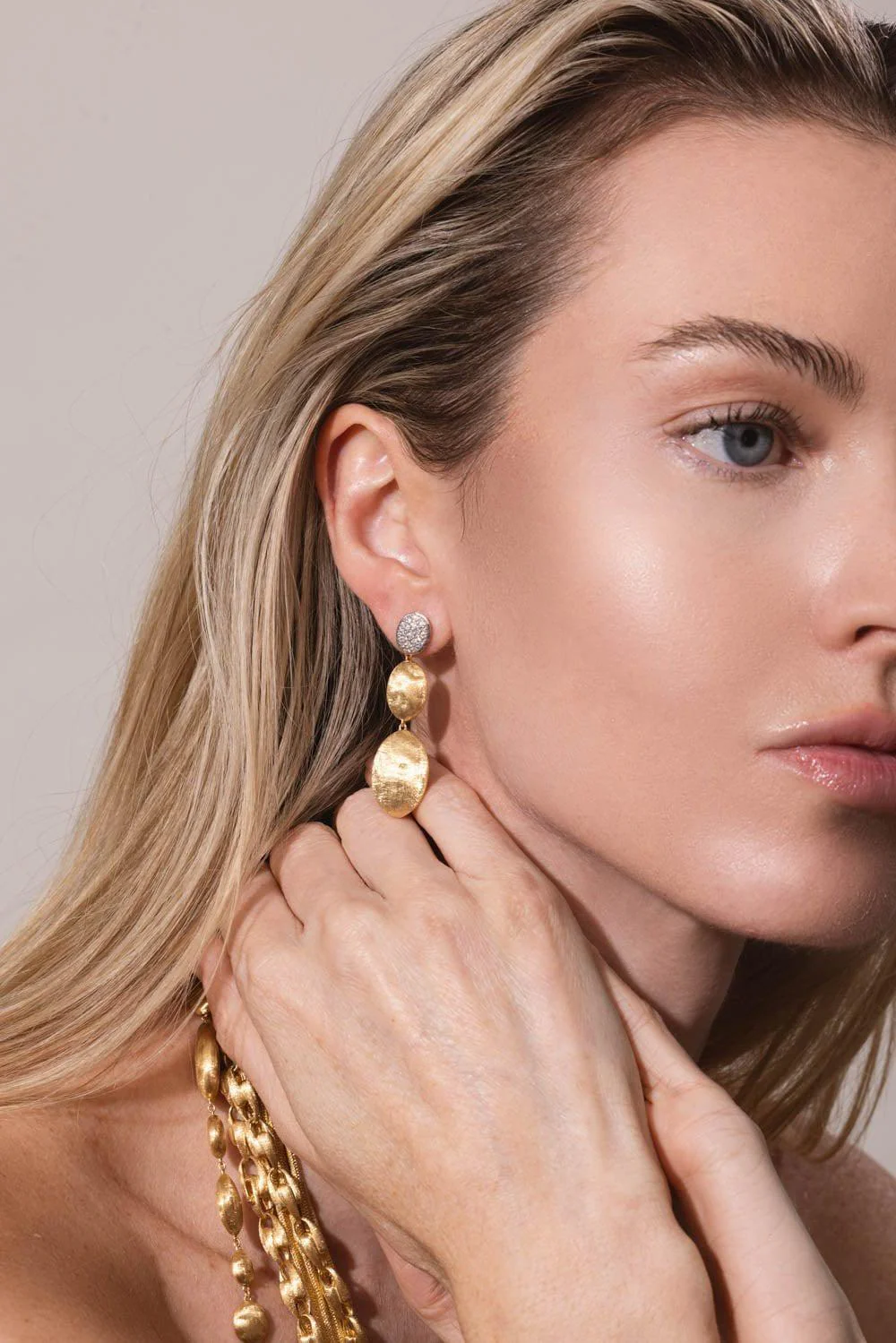 3 Drop Diamond Siviglia Earrings - Image 3