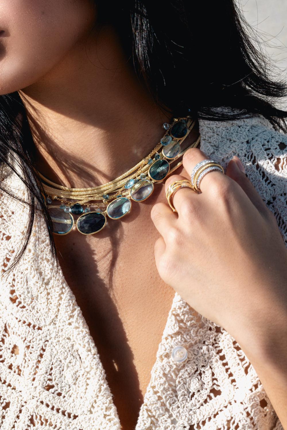 7-Strand Woven Cairo Necklace - Image 2