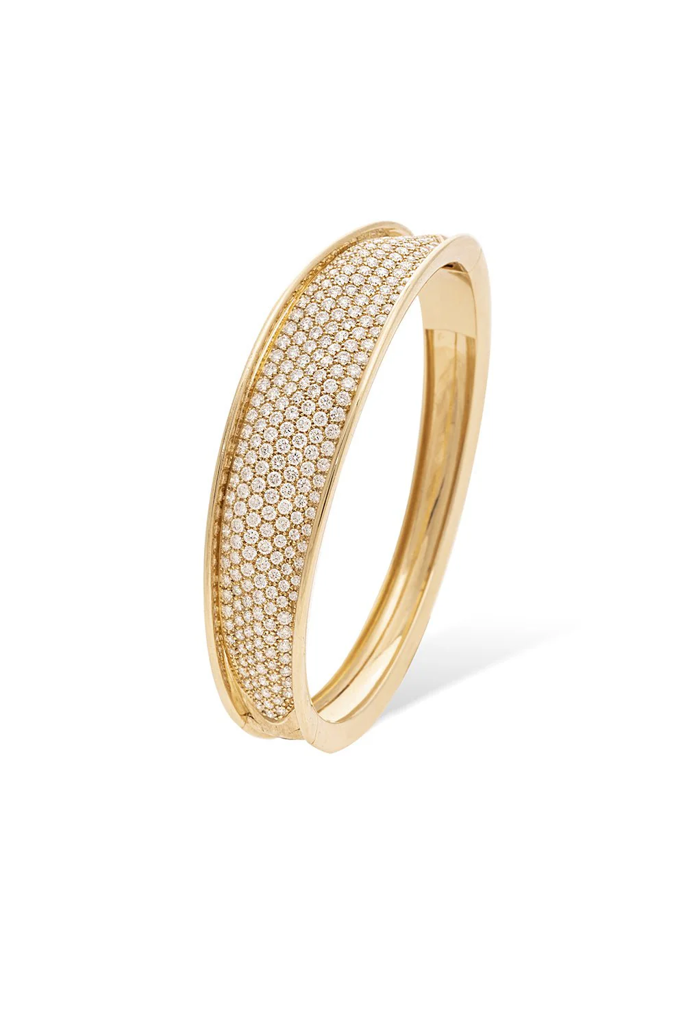 Diamond Pavé Lunaria Bangle Bracelet