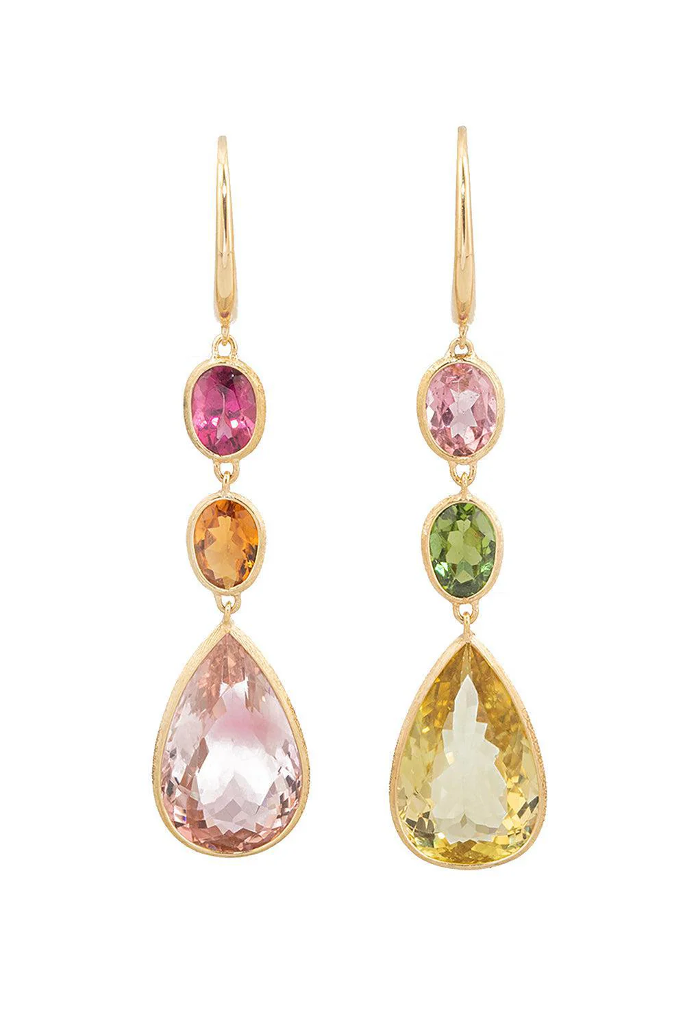 Diamond Tourmaline Unico Earrings