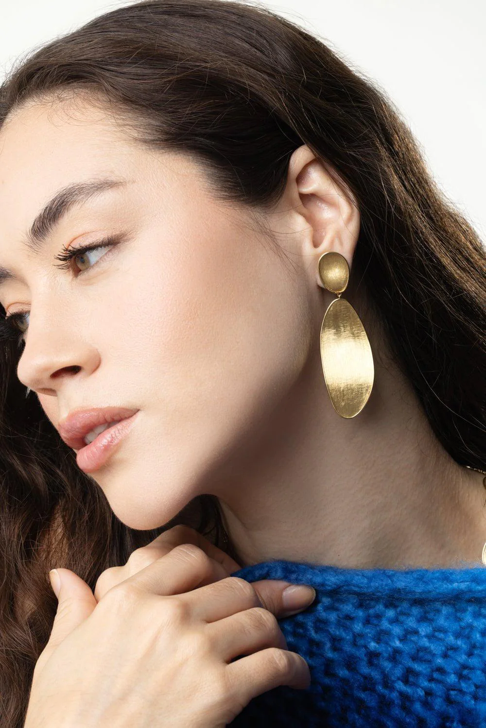 Elongated Drop Earrings - Image 3