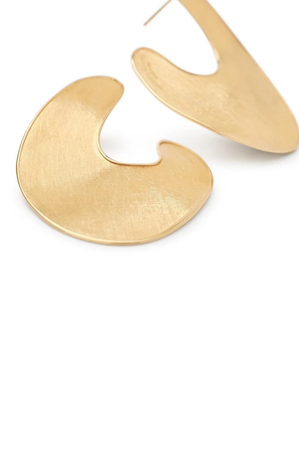 Irregular Lunaria Petal Earrings - Image 3