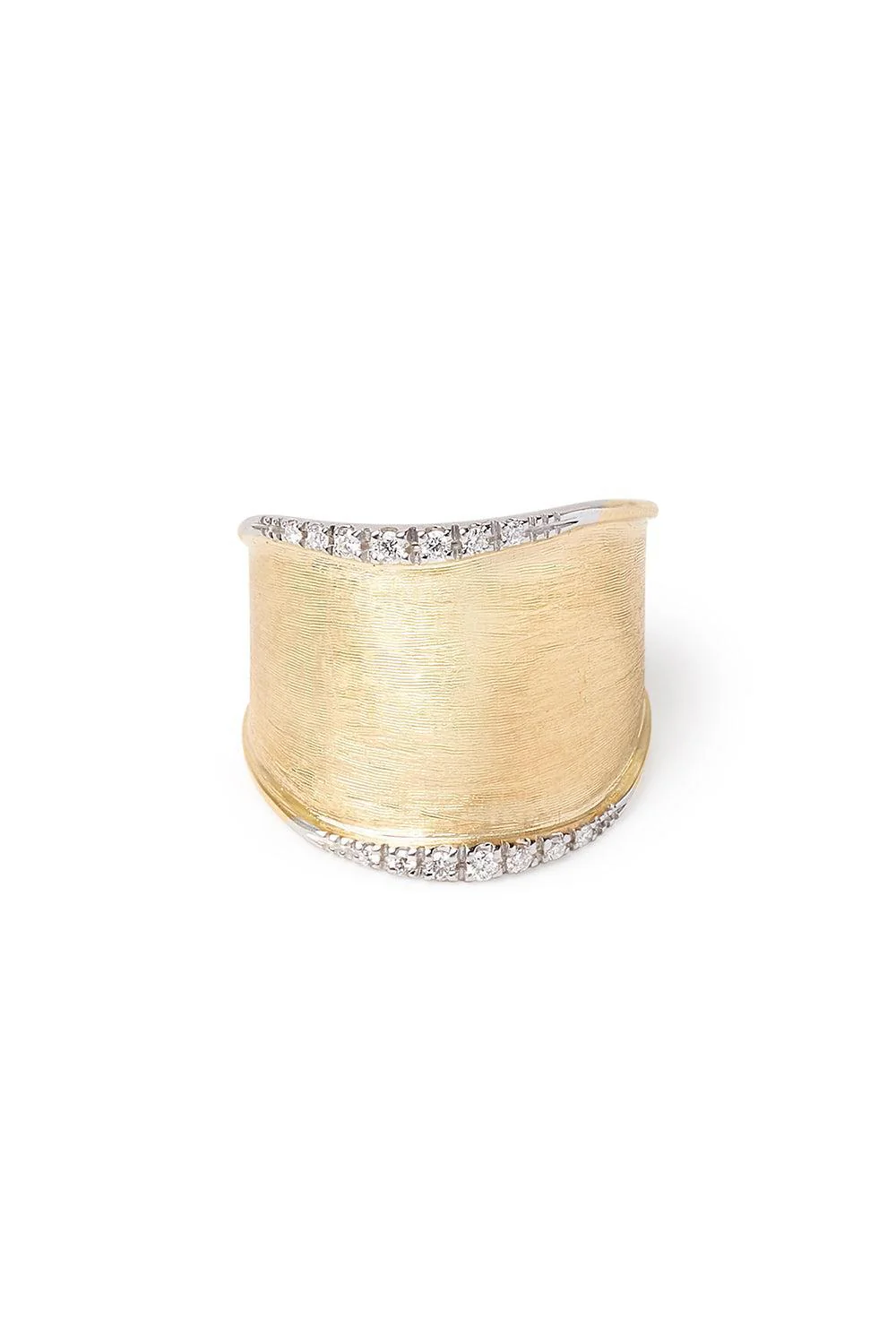 Large Diamond Lunaria Band Ring