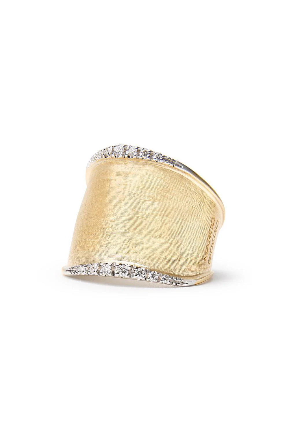 Large Diamond Lunaria Band Ring - Image 3