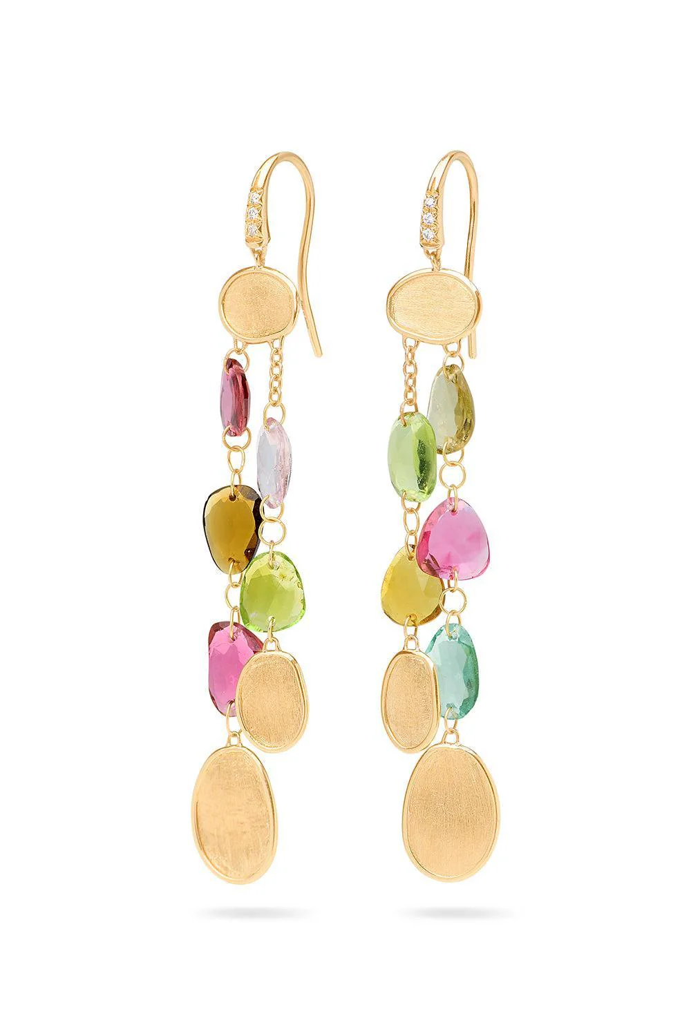 Lunaria Multi Color Tourmaline Earrings