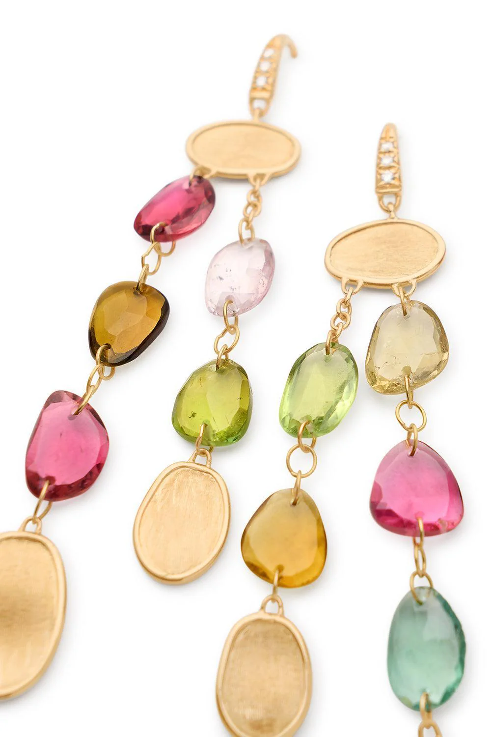 Lunaria Multi Color Tourmaline Earrings - Image 3