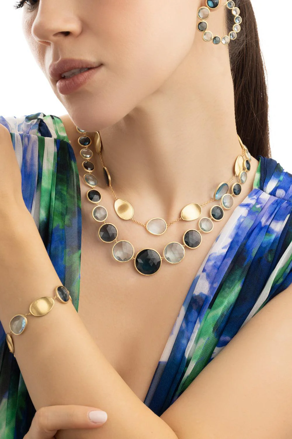 Mixed Topaz Jaipur Necklace - Image 2