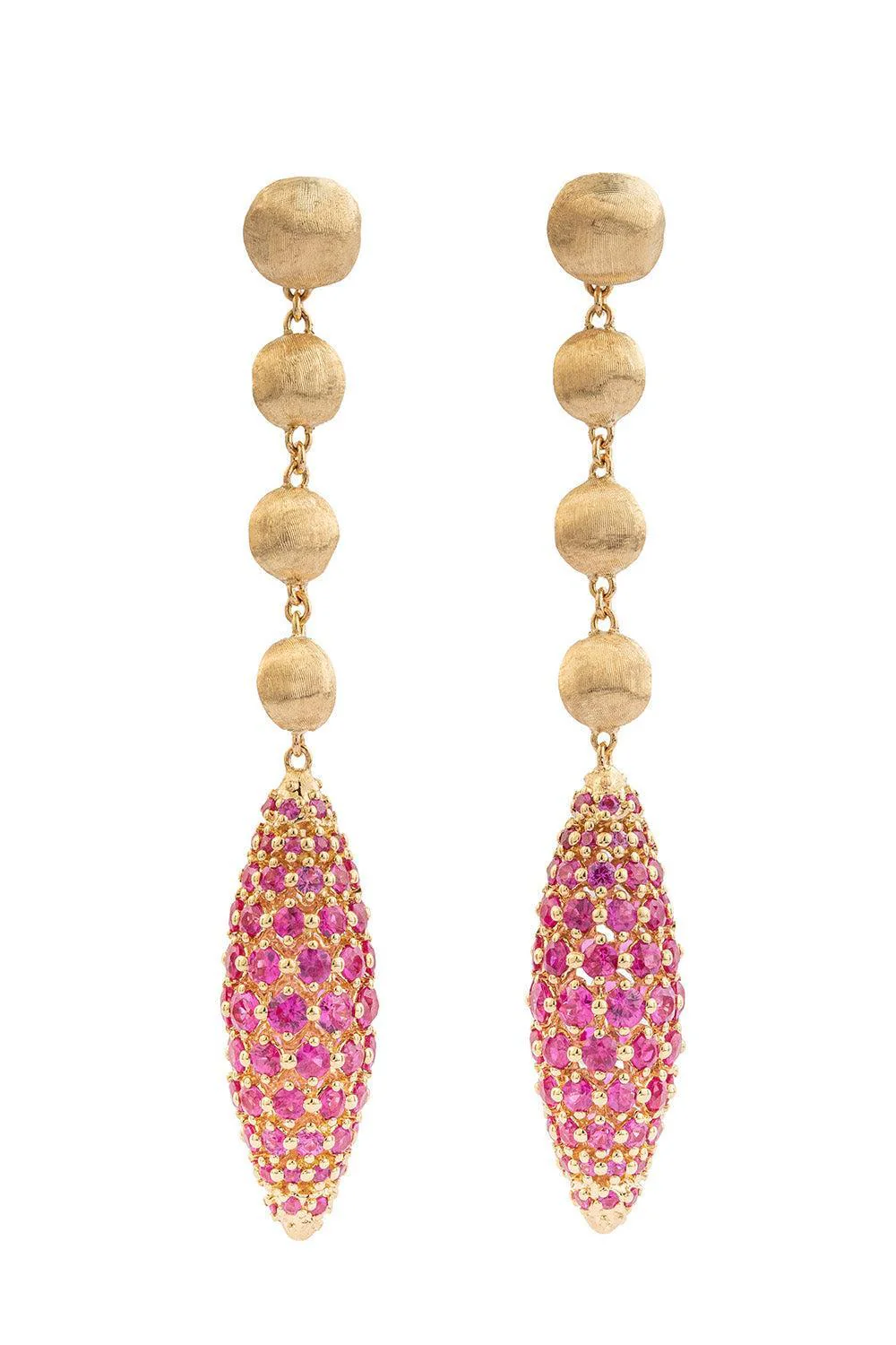 Pink Sapphire Africa Alta Earrings