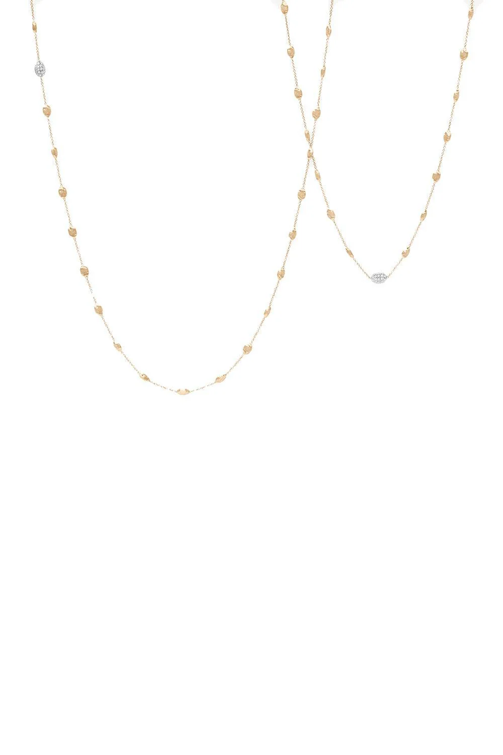 Siviglia Small Bean Diamond Long Necklace