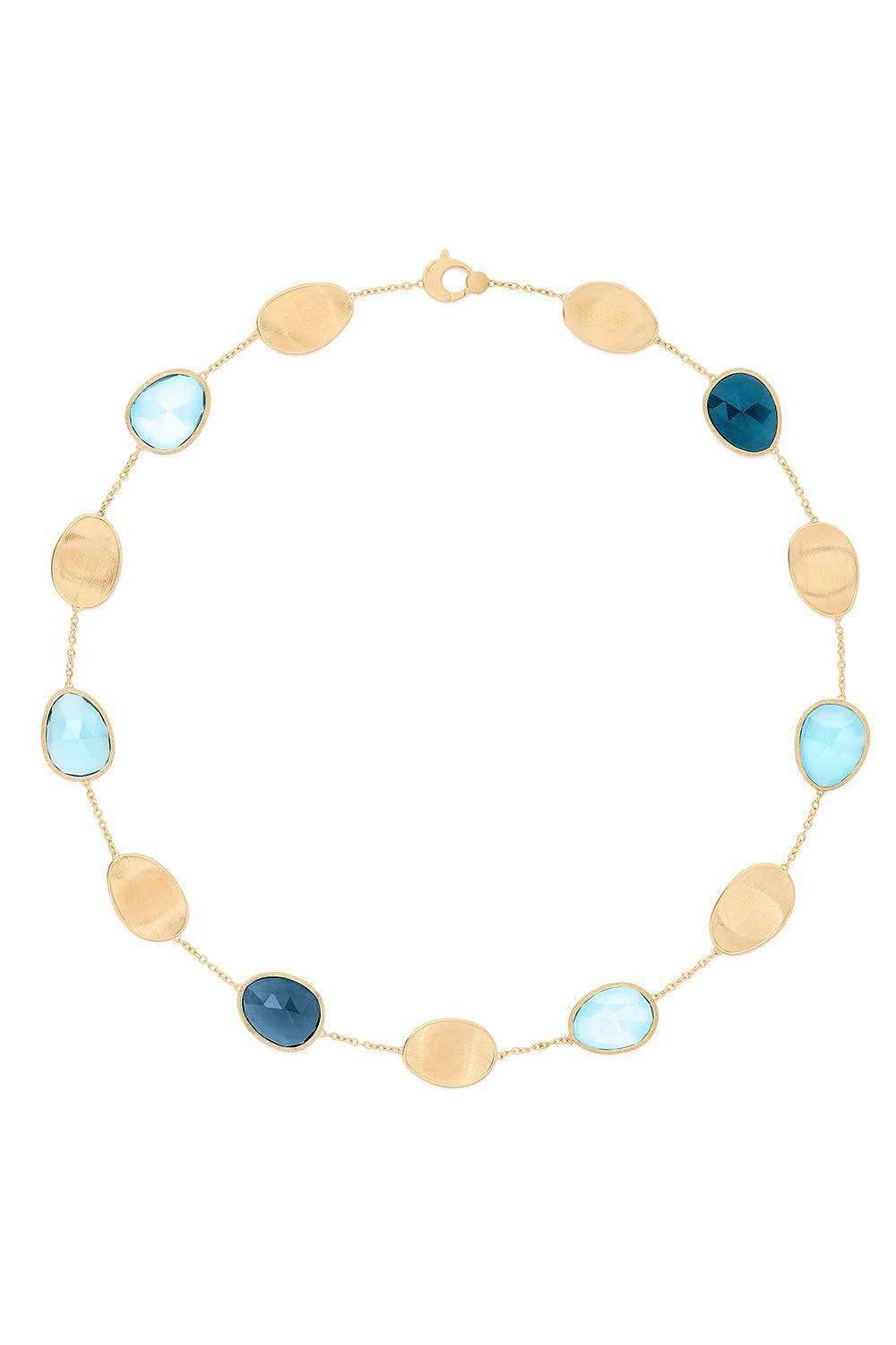 Sky Swiss Topaz Lunaria Necklace