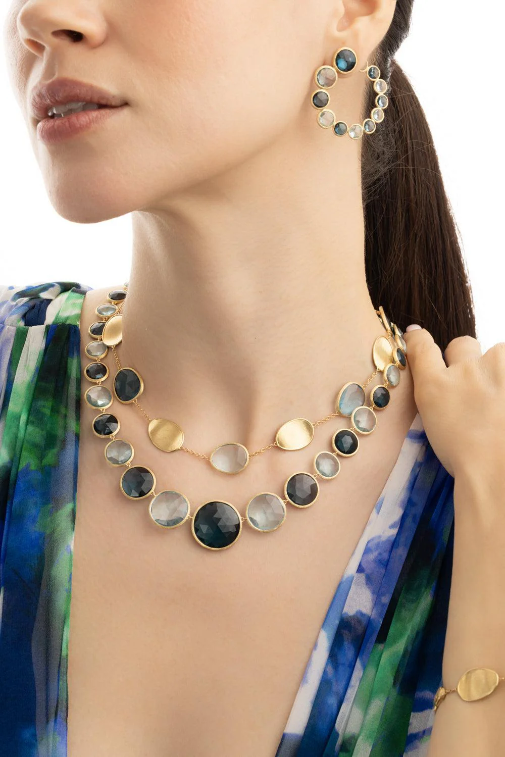 Sky Swiss Topaz Lunaria Necklace - Image 2